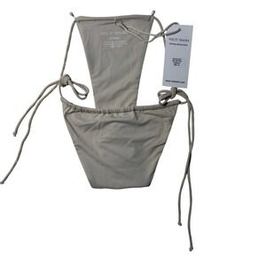 Riot Swim Bixi Bottom Women Small Coconut Excellent Side Tie Bikini Swimwear